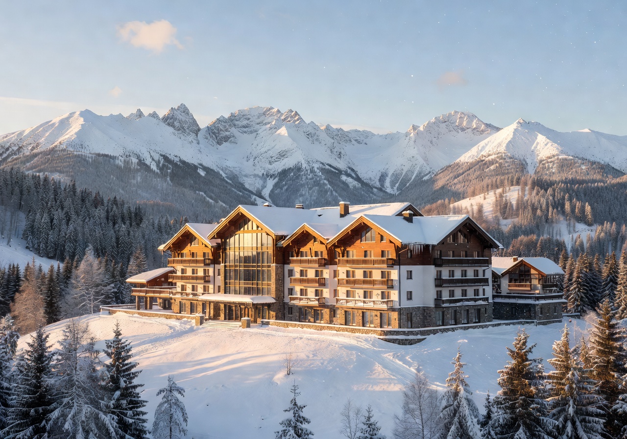 Hotel Golebiewski Karpacz mountain resort snowy landscape